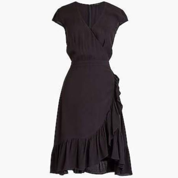 J. Crew Dresses & Skirts - J. Crew Faux Wrap Mini Dress in Drapey Crepe - 10T